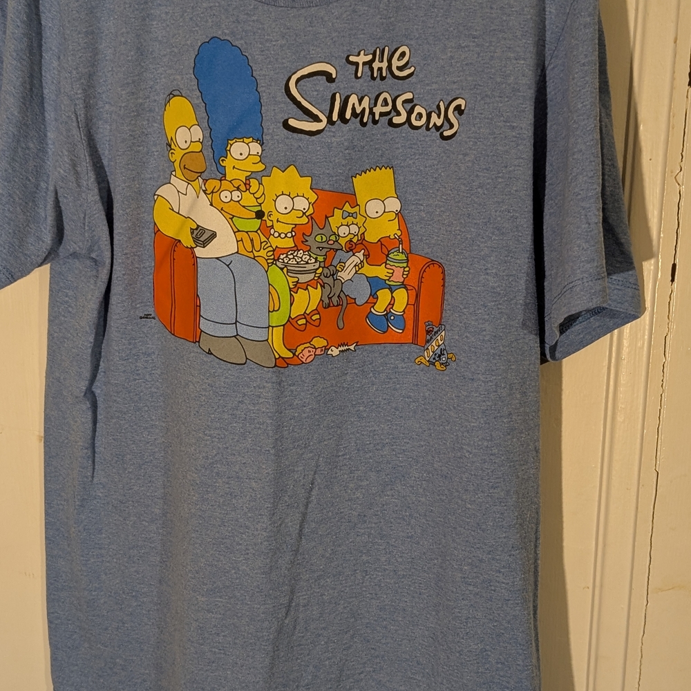 Simpsons Blue and Red Short Sleeve Tees